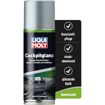 Liqui Moly Cockpitspray Cockpitglanz, Art.-Nr. 1510 I 200 ml Auto Innenraum-Pflege für strahlenden Hochglanz I Regenerierendes & antistatisches Glanz-Spray I Dashboard-Pflege für Kunststoffteile Liqui Moly Cockpitspray Cockpitglanz, Art.-Nr. 1510 I 200 ml Auto Innenraum-Pflege für strahlenden Hochglanz I Regenerierendes & antistatisches Glanz-Spray I Dashboard-Pflege für Kunststoffteile