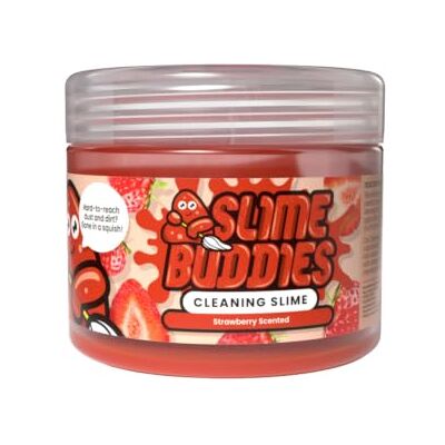 Slime Buddies Reinigungsslime Gel Auto-Reinigungsgel für Lüftungsschlitze & Innenraum, Tastaturreiniger für PC, MacBook & Laptop Gelangt in Jede Ecke Staubfänger mit Duft Erdbeerduft 160 g Slime Buddies Reinigungsslime Gel Auto-Reinigungsgel für Lüftungsschlitze & Innenraum, Tastaturreiniger für PC, MacBook & Laptop Gelangt in Jede Ecke Staubfänger mit Duft Erdbeerduft 160 g