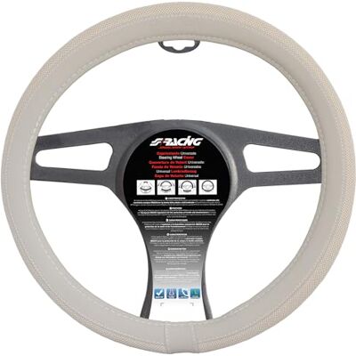 Simoni Racing CVT / 500 Universal 500 Lenkradabdeckung, Beige Cremefarben Ökoleder/Baumwolle Simoni Racing CVT / 500 Universal 500 Lenkradabdeckung, Beige Cremefarben Ökoleder/Baumwolle