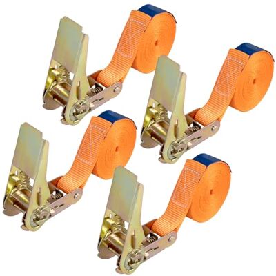 Carehabi Spanngurte mit Ratsche 4m, 4 Stück Robust Zurrgurte mit Ratsche Gurte für Materialtransport,Motorrad, Fahrräder, Umzug, Gepäckpakete, Camping (Orange) Carehabi Spanngurte mit Ratsche 4m, 4 Stück Robust Zurrgurte mit Ratsche Gurte für Materialtransport,Motorrad, Fahrräder, Umzug, Gepäckpakete, Camping (Orange)