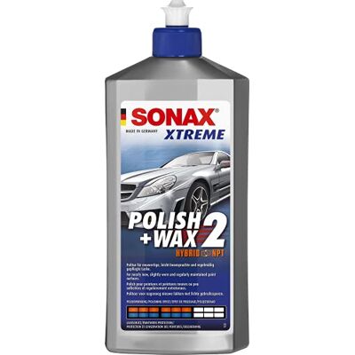 SONAX XTREME Polish+Wax 2 (500 ml) lustrant moyennement abrasif idéal contre les petites rayures et les ternissures Réf: 02072000-810 SONAX XTREME Polish+Wax 2 (500 ml) lustrant moyennement abrasif idéal contre les petites rayures et les ternissures Réf: 02072000-810