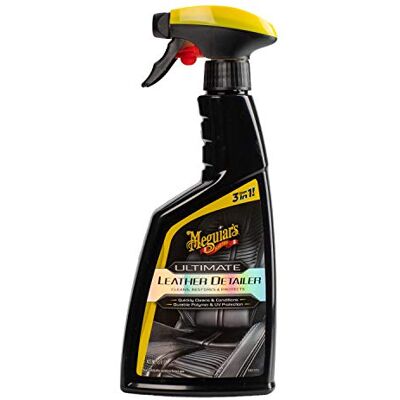 Meguiar's Lederpflege Auto Leder Reinigung, Schutz & Glanz Autositz Reiniger Ultimate Leather Detailer G201316EU, 473ml Meguiar's Lederpflege Auto Leder Reinigung, Schutz & Glanz Autositz Reiniger Ultimate Leather Detailer G201316EU, 473ml