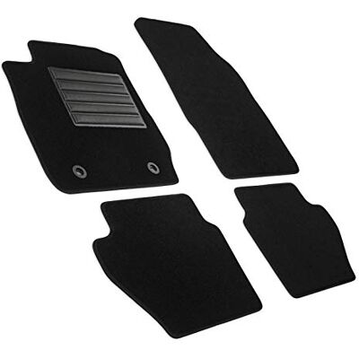 MTM MDM SP-1034 Fußmatten Velours Autoteppich passend für Ford Fiesta VI 10.2008>2011, black MTM MDM SP-1034 Fußmatten Velours Autoteppich passend für Ford Fiesta VI 10.2008>2011, black