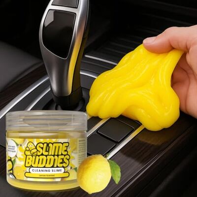 Slime Buddies Reinigungsgel Autoreinigungsgel für Lüftungsschlitze & Innenraum, Tastaturreiniger für PC, MacBook & Laptop Zitronenduft, 160 g Slime Buddies Reinigungsgel Autoreinigungsgel für Lüftungsschlitze & Innenraum, Tastaturreiniger für PC, MacBook & Laptop Zitronenduft, 160 g