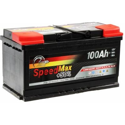 SMC Autobatterie 12V 100Ah Speed Max 900A PKW Batterie starterbatterie SPEEL5100MAX-DE SMC Autobatterie 12V 100Ah Speed Max 900A PKW Batterie starterbatterie SPEEL5100MAX-DE