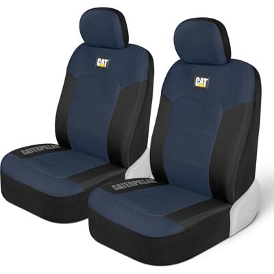 CAT Autositzbezüge für Autos, LKWs und SUV, 2 Stück, MeshFlex Autositzbezug, Vordersitzschoner, Airbag-kompatible Sitzbezüge für SUV-Innenbezüge & Sitzbezug-Zubehör, Blau & Schwarz CAT Autositzbezüge für Autos, LKWs und SUV, 2 Stück, MeshFlex Autositzbezug, Vordersitzschoner, Airbag-kompatible Sitzbezüge für SUV-Innenbezüge & Sitzbezug-Zubehör, Blau & Schwarz