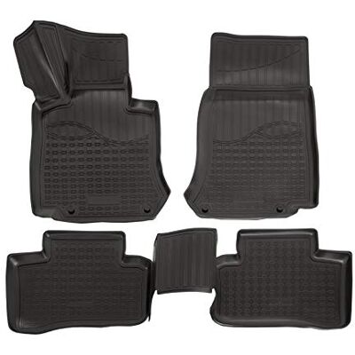 J&J AUTOMOTIVE 3D Gummimatten Auto Matten Fussmatten Kompatibel mit GLC X253 / C253 ab 2016, Rand cca 4cm, Allwetter, 4Tlg, Premium Qualität J&J AUTOMOTIVE 3D Gummimatten Auto Matten Fussmatten Kompatibel mit GLC X253 / C253 ab 2016, Rand cca 4cm, Allwetter, 4Tlg, Premium Qualität