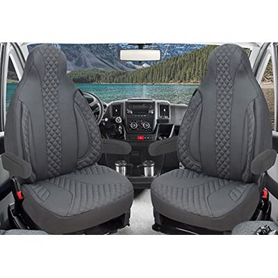 BREMER SITZBEZÜGE Maß Piloten Schonbezüge Sitzbezüge kompatibel mit Wohnmobil Ducato Weinsberg Adria Dethleffs Zubehör 2er Schonbezug Set inkl. Armlehnen-Bezüge in Grau WPL409 BREMER SITZBEZÜGE Maß Piloten Schonbezüge Sitzbezüge kompatibel mit Wohnmobil Ducato Weinsberg Adria Dethleffs Zubehör 2er Schonbezug Set inkl. Armlehnen-Bezüge in Grau WPL409