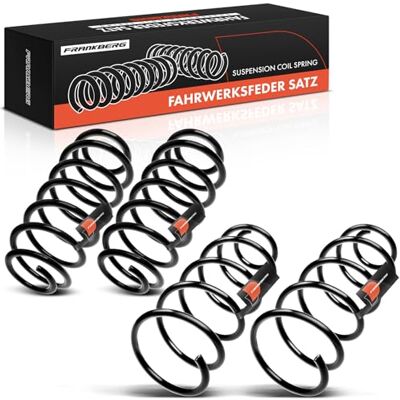Frankberg 4x Federn Fahrwerksfeder Vorderachse Hinterachse Kompatibel mit A3 8L1 1996-2003 B.o.r.a 1J2 1998-2005 Golf IV 1J1 1997-2003 Replace# 1J0411105 Frankberg 4x Federn Fahrwerksfeder Vorderachse Hinterachse Kompatibel mit A3 8L1 1996-2003 B.o.r.a 1J2 1998-2005 Golf IV 1J1 1997-2003 Replace# 1J0411105
