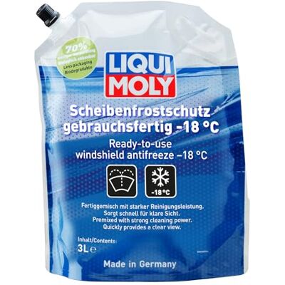 Liqui Moly Scheibenfrostschutz gebrauchsfertig 3 L, Art.-Nr. 23150 I Frostschutzmittel Scheibenwaschanlage für eine klare Sicht I Temperaturen bis ca. -18 °C I LED- BZW. Xenon-Scheinwerfer geeignet Liqui Moly Scheibenfrostschutz gebrauchsfertig 3 L, Art.-Nr. 23150 I Frostschutzmittel Scheibenwaschanlage für eine klare Sicht I Temperaturen bis ca. -18 °C I LED- BZW. Xenon-Scheinwerfer geeignet