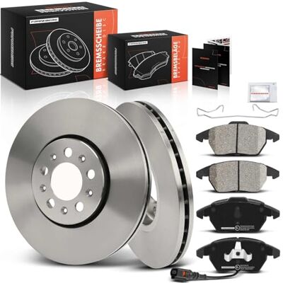 Frankberg Bremsensatz inkl. 2x Bremsscheiben + 4x Bremsbeläge Vorne Kompatibel mit Polo 6C1 6R1 Fabia II 542 Ibiza IV 6J5 6P1 Replace# JZW615301D, 1J0615301C Frankberg Bremsensatz inkl. 2x Bremsscheiben + 4x Bremsbeläge Vorne Kompatibel mit Polo 6C1 6R1 Fabia II 542 Ibiza IV 6J5 6P1 Replace# JZW615301D, 1J0615301C