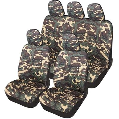 Auto Accessori Lupex A21 Universal Auto Sitzbezug Schonbezüge Vorne Hinten (Komplettset Camouflage Grün) Auto Accessori Lupex A21 Universal Auto Sitzbezug Schonbezüge Vorne Hinten (Komplettset Camouflage Grün)