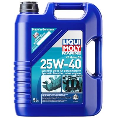 Liqui Moly Marine 4T Motor Oil 25W-40 5 L Boot mineralisches Motoröl Art.-Nr.: 25027 Liqui Moly Marine 4T Motor Oil 25W-40 5 L Boot mineralisches Motoröl Art.-Nr.: 25027