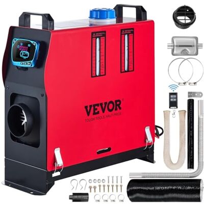 VEVOR Diesel-Luftheizung Standheizung 8 kW DC 12-24 V, schnell aufheizende Lufterhitzer mit Fernbedienung & blauem LCD-Schalter & Vorheizfunktion, geräuscharm, für Wohnmobil Lkw Boot Anhänger VEVOR Diesel-Luftheizung Standheizung 8 kW DC 12-24 V, schnell aufheizende Lufterhitzer mit Fernbedienung & blauem LCD-Schalter & Vorheizfunktion, geräuscharm, für Wohnmobil Lkw Boot Anhänger