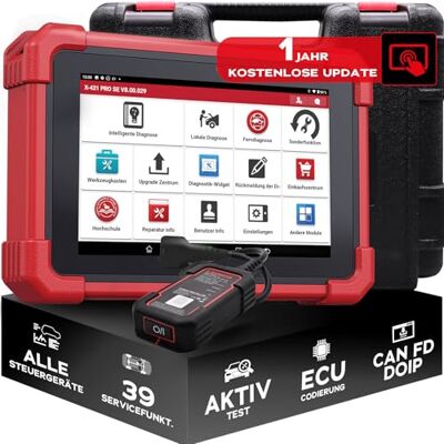 LAUNCH X-431 PRO SE OBD2 KFZ-Diagnosegerät für alle Systeme, Alle Steuergeräte, 39+ Servicefunktionen Öl/EPB/DPF/Batterie, VAG Funktionen, CAN FD & DoIP Support, mit Bluetooth & Kabeldiagnose LAUNCH X-431 PRO SE OBD2 KFZ-Diagnosegerät für alle Systeme, Alle Steuergeräte, 39+ Servicefunktionen Öl/EPB/DPF/Batterie, VAG Funktionen, CAN FD & DoIP Support, mit Bluetooth & Kabeldiagnose