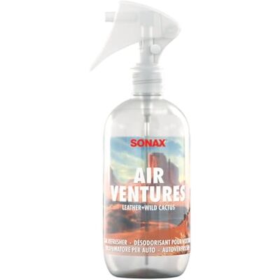 SONAX AirVentures Car Refresher Leather+Wild Cactus (300 ml) Lufterfrischer mit dem Duft nach wildem Kaktus und Leder Art-No. 05961410 SONAX AirVentures Car Refresher Leather+Wild Cactus (300 ml) Lufterfrischer mit dem Duft nach wildem Kaktus und Leder Art-No. 05961410