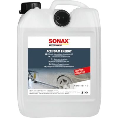SONAX PROFILINE ActiFoam Energy (5 Liter) stark schmutzlösendes SnowFoam Schaumshampoo mit toller Schaumentwicklung für die Fahrzeugwäsche Art-Nr. 06185050 SONAX PROFILINE ActiFoam Energy (5 Liter) stark schmutzlösendes SnowFoam Schaumshampoo mit toller Schaumentwicklung für die Fahrzeugwäsche Art-Nr. 06185050