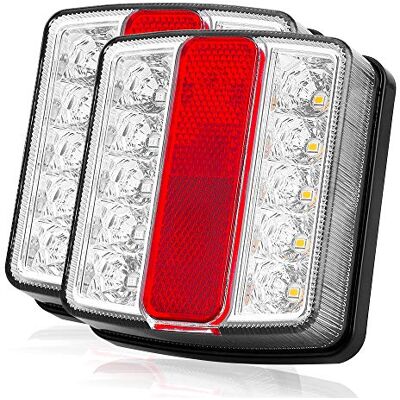 Uten Anhänger Rücklicht Set, Magnetisches Rücklicht Set, Inklusive 7,5 m Kabel, 7-polig 12 V, 5 Funktionen, Geeignet für Anhänger, Wohnwagen, LKW, Wohnmobil, Wohnwagen Uten Anhänger Rücklicht Set, Magnetisches Rücklicht Set, Inklusive 7,5 m Kabel, 7-polig 12 V, 5 Funktionen, Geeignet für Anhänger, Wohnwagen, LKW, Wohnmobil, Wohnwagen