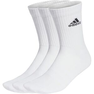 Adidas Unisex Kinder Cushioned Crew Socks 3 Pairs, White / Black, 4-5 Years Adidas Unisex Kinder Cushioned Crew Socks 3 Pairs, White / Black, 4-5 Years