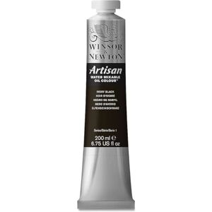 Winsor & Newton 1537331 Artisan wassermischbare Ölfarbe, hohe Pigmentkonzentration, gute Deckkraft & Lichtechtheit 200ml Tube, Elfenbeinschwarz Winsor & Newton 1537331 Artisan wassermischbare Ölfarbe, hohe Pigmentkonzentration, gute Deckkraft & Lichtechtheit 200ml Tube, Elfenbeinschwarz