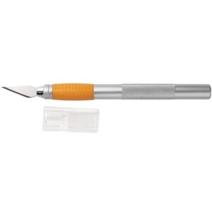 Fiskars Bastelmesser/Cutter, Gesamtlänge: 15,9 cm, Qualitätsstahl/Kunststoff, Silber/Orange, 1003885 Fiskars Bastelmesser/Cutter, Gesamtlänge: 15,9 cm, Qualitätsstahl/Kunststoff, Silber/Orange, 1003885