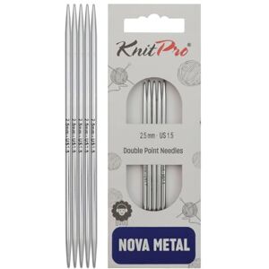 KnitPro Nova Metal 10cm Kleine Strumpfstricknadeln - Stricknadeln KnitPro Nova Metal 10cm Kleine Strumpfstricknadeln - Stricknadeln