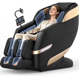 YONISEE 4D SL-Track Massagesessel, Massagesessel Ganzkörpermassage, Massagestuhl Bein- und Taillenheizung, 8 Airbags, Fußrollenmassage, KI-Sprachsteuerung und Bluetooth-Lautsprecher, Zero Gravity YONISEE 4D SL-Track Massagesessel, Massagesessel Ganzkörpermassage, Massagestuhl Bein- und Taillenheizung, 8 Airbags, Fußrollenmassage, KI-Sprachsteuerung und Bluetooth-Lautsprecher, Zero Gravity