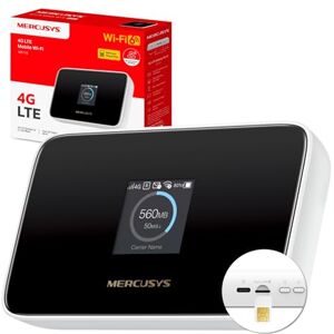 MERCUSYS MT115 Mobiler WLAN Router, tragbares WLAN für unterwegs mit SIM-Karte ohne Vertragsbindung, 4G LTE 150 Mbps, Wi-Fi 6 AX300, bis zu 10 Geräte, 2400 mAh Akku, bis zu 10 Stunden Laufzeit MERCUSYS MT115 Mobiler WLAN Router, tragbares WLAN für unterwegs mit SIM-Karte ohne Vertragsbindung, 4G LTE 150 Mbps, Wi-Fi 6 AX300, bis zu 10 Geräte, 2400 mAh Akku, bis zu 10 Stunden Laufzeit