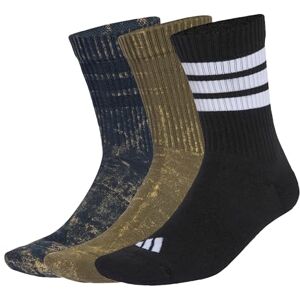 Adidas Unisex 3 STRIPES CUSHIONED CREW STONE WASH 3 PAIR PACK, aurora ink/olive strata/black/white, 34-36 Adidas Unisex 3 STRIPES CUSHIONED CREW STONE WASH 3 PAIR PACK, aurora ink/olive strata/black/white, 34-36