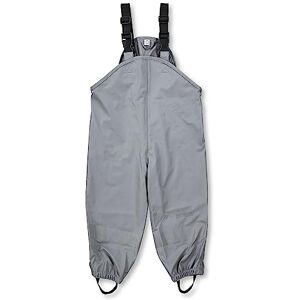Sterntaler Regenhose ungefüttert uni Kinder Regenhose wasserdicht Unisex Matsch- und Buddelhose mit verschweißten Nähten und elastischen Hosenträgern Regenbekleidung mittelgrau, Größe 86 Sterntaler Regenhose ungefüttert uni Kinder Regenhose wasserdicht Unisex Matsch- und Buddelhose mit verschweißten Nähten und elastischen Hosenträgern Regenbekleidung mittelgrau, Größe 86