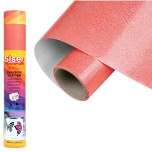 SISER EasyPSV Glitter Coral Glitter Permanent selbstklebendes Vinyl 150 x 30 cm, für die individuelle Gestaltung von Objekten und harten Oberflächen, für Schneideplotter SISER EasyPSV Glitter Coral Glitter Permanent selbstklebendes Vinyl 150 x 30 cm, für die individuelle Gestaltung von Objekten und harten Oberflächen, für Schneideplotter
