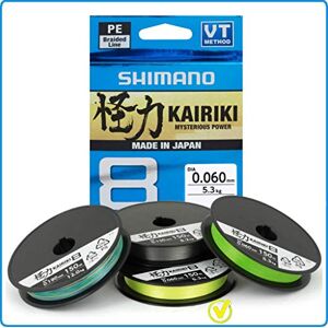 Shimano Line Kairiki 8 Angelschnur, 300 m, 0,13 mm, 8,2 kg, Gelb Shimano Line Kairiki 8 Angelschnur, 300 m, 0,13 mm, 8,2 kg, Gelb