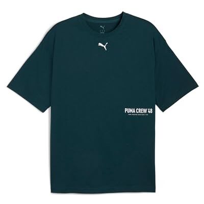 Puma Unisex M Graphic Oversize Tees, Grünes Gelände, L EU Puma Unisex M Graphic Oversize Tees, Grünes Gelände, L EU