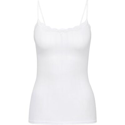 CALIDA Etude Toujours Damen, verstellbare Träger, edle Nadelstreifen-Optik, Swiss+Cotton-Gütesiegel Weiss 36-38 CALIDA Etude Toujours Damen, verstellbare Träger, edle Nadelstreifen-Optik, Swiss+Cotton-Gütesiegel Weiss 36-38