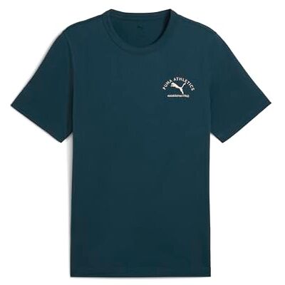 Puma Unisex Class Graphic Tees, Grünes Gelände, L EU Puma Unisex Class Graphic Tees, Grünes Gelände, L EU