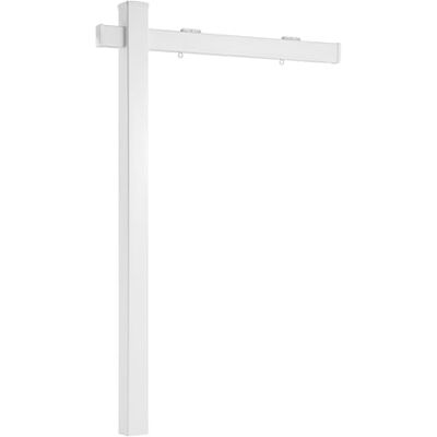 VEVOR Maklergalgen 1845 mm Hoch, Immobilienschildständer aus PVC, Geeignete Schilder (609,6x914,4 mm / 914,4x914,4 mm), Schilderpfosten Verkaufsschilder für Außenbereich, Straße (ohne Schilder) Weiß VEVOR Maklergalgen 1845 mm Hoch, Immobilienschildständer aus PVC, Geeignete Schilder (609,6x914,4 mm / 914,4x914,4 mm), Schilderpfosten Verkaufsschilder für Außenbereich, Straße (ohne Schilder) Weiß