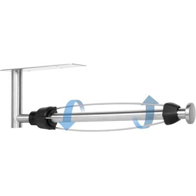 AiQInu Küchenrollenhalter, Einhand Bedienbarer Küchentollenhalterung Ohne Bohren mit Dämpfungseffekt, Selbstklebend Oder Gebohrt, Küchenrollen Halter Wand/Unter Schrank für Küche, Schrank AiQInu Küchenrollenhalter, Einhand Bedienbarer Küchentollenhalterung Ohne Bohren mit Dämpfungseffekt, Selbstklebend Oder Gebohrt, Küchenrollen Halter Wand/Unter Schrank für Küche, Schrank