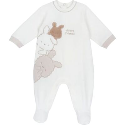 Chicco , Babystrampler Aus Warmem Und Weichem Nicki, Mit Praktischer Schrittöffnung, Ideal Für Den Winter, Babykleidung für 0-24 Monate, Designed in Italy Chicco , Babystrampler Aus Warmem Und Weichem Nicki, Mit Praktischer Schrittöffnung, Ideal Für Den Winter, Babykleidung für 0-24 Monate, Designed in Italy