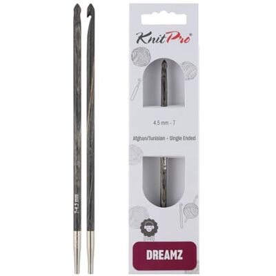 KnitPro Dreamz Afghanische/tunesische Häkelnadeln 4,5 mm KnitPro Dreamz Afghanische/tunesische Häkelnadeln 4,5 mm