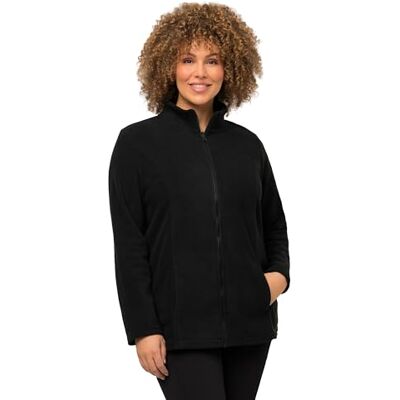 Ulla Popken Damen große Größen Übergrößen Plus Size Fleecejacke, Baukastensystem, Innenjacke, recycelt schwarz 46+ 796970100-46+ Ulla Popken Damen große Größen Übergrößen Plus Size Fleecejacke, Baukastensystem, Innenjacke, recycelt schwarz 46+ 796970100-46+