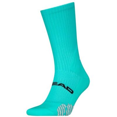HEAD Calcetines Padel Crew 1 Par Azul Aqua Talla 43/46 HEAD Calcetines Padel Crew 1 Par Azul Aqua Talla 43/46