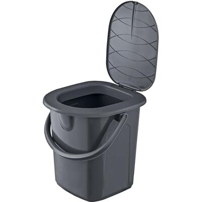 BranQ Home essential , zu 100 % aus recyceltem Material hergestellt, Ökologisch, Mobile Campingtoilette 22 Ltr mit max. Tragkraft bis 120kg, ECO Grau BranQ Home essential , zu 100 % aus recyceltem Material hergestellt, Ökologisch, Mobile Campingtoilette 22 Ltr mit max. Tragkraft bis 120kg, ECO Grau