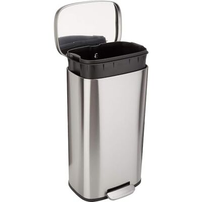 Amazon Basics 30-L Edelstahl Pedal Mülleimer - Mülleimer Amazon Basics 30-L Edelstahl Pedal Mülleimer - Mülleimer