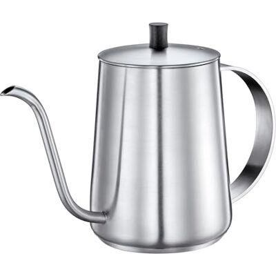 Cilio Handbrüh-Wasserkessel ADRIA Edelstahl Schwanenhals Präziser Handaufguss von Kaffee und Tee Kapselboden Ø 9 cm Induktionsgeeignet Inhalt: 900 ml/Maximale Kochfüllmenge: 650 ml Cilio Handbrüh-Wasserkessel ADRIA Edelstahl Schwanenhals Präziser Handaufguss von Kaffee und Tee Kapselboden Ø 9 cm Induktionsgeeignet Inhalt: 900 ml/Maximale Kochfüllmenge: 650 ml