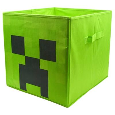 HOX Minecraft Faltbare Aufbewahrungsboxen mit Griffen, langlebig und hochwertiger Stoff, faltbare Aufbewahrungswürfel, kompatible Ikea-Kallax-Möbel, perfekt für die Organisation von Kinderzimmer und HOX Minecraft Faltbare Aufbewahrungsboxen mit Griffen, langlebig und hochwertiger Stoff, faltbare Aufbewahrungswürfel, kompatible Ikea-Kallax-Möbel, perfekt für die Organisation von Kinderzimmer und