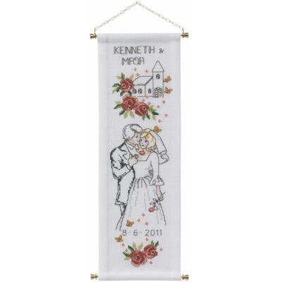 Permin Kreuzstich Stickpackung Hochzeit Zählmuster Permin Kreuzstich Stickpackung Hochzeit Zählmuster
