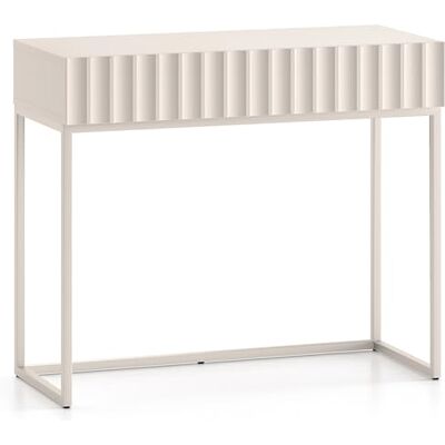 Selsey Schminktisch Makeup Tisch Frisiertisch Kosmetiktisch 91 cm Push to Open Mit Gerillten Fronten Hellbeige Derriva Selsey Schminktisch Makeup Tisch Frisiertisch Kosmetiktisch 91 cm Push to Open Mit Gerillten Fronten Hellbeige Derriva