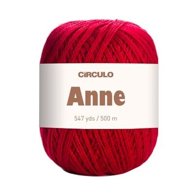 CÍRCULO – Hochwertige Wolle zum Stricken & zum Häkeln 100% Baumwolle mercerisiert 500m Qualität seit 1938 (rot) CÍRCULO – Hochwertige Wolle zum Stricken & zum Häkeln 100% Baumwolle mercerisiert 500m Qualität seit 1938 (rot)