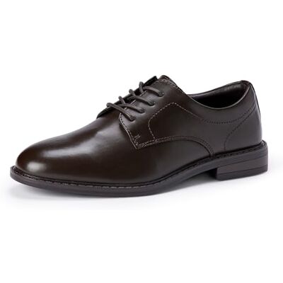 Amazon Essentials Jungen Derby-Anzugschuhe, Kinderschuhe, Schnürverschluss, Braun, 34 EU Amazon Essentials Jungen Derby-Anzugschuhe, Kinderschuhe, Schnürverschluss, Braun, 34 EU