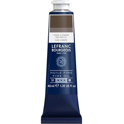 Lefranc Bourgeois 301796 Feine Ölfarbe in hervorragender Qualität,lichtecht mit gleichmäßige Konsistenz, 40ml Tube, ideal für Keilrahmen, Leinwand, Malkarton Umbra Gebrannt Lefranc Bourgeois 301796 Feine Ölfarbe in hervorragender Qualität,lichtecht mit gleichmäßige Konsistenz, 40ml Tube, ideal für Keilrahmen, Leinwand, Malkarton Umbra Gebrannt